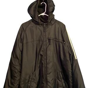 Athletech Reversible Windbreaker/Fleece Combo Black & Gray